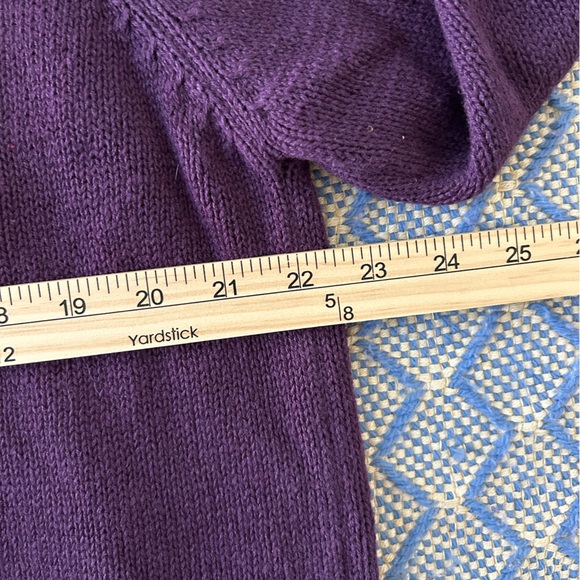 Casual Corner Annex Purple Snowflake Zip Up Sweater - Picture 11 of 11